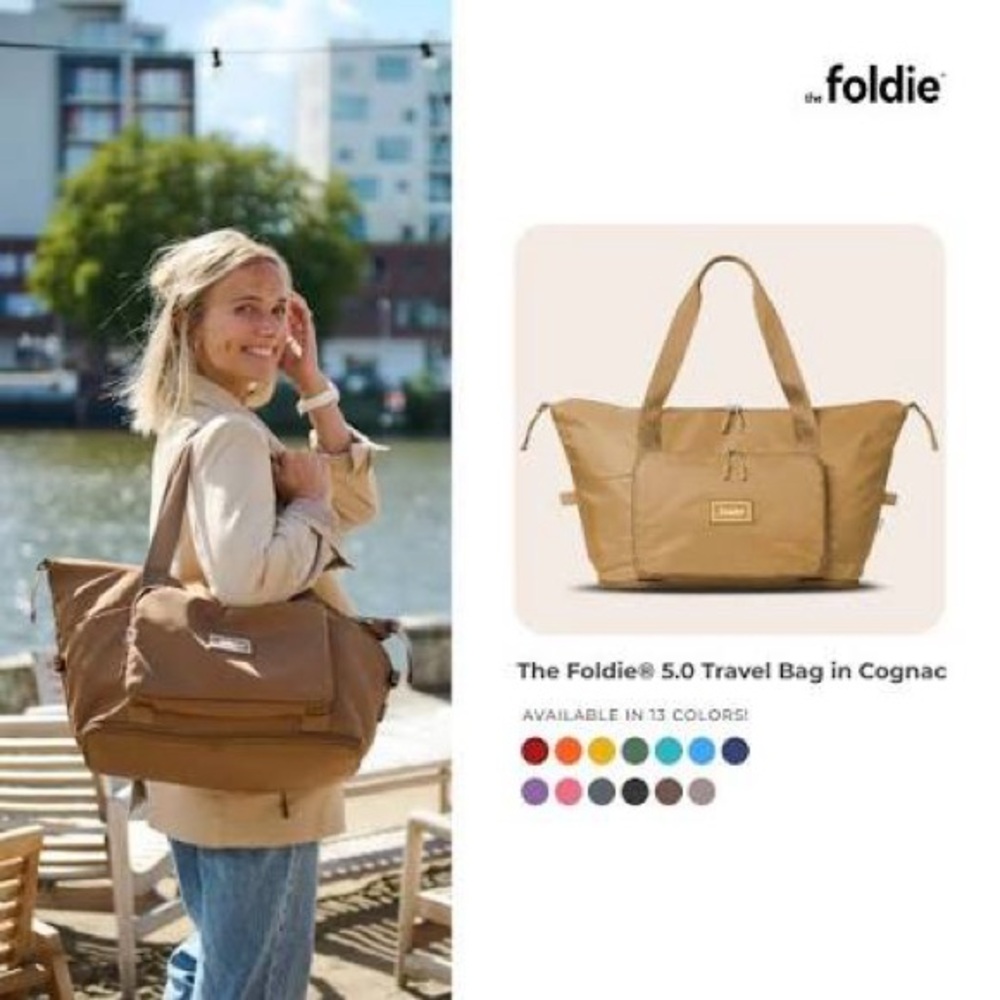 Foldie Gold Travel Bag